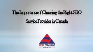 Choosing the Best SEO Service in Canada