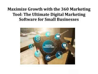 The Ultimate Digital Marketing Software for Small Businesses