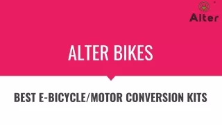 "Revolutionize Your Ride: A Complete Review of the Alter Motor Conversion Kit