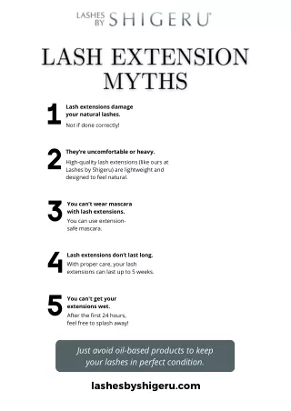 Lash Extension Myths Busted!