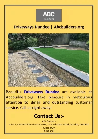 Driveways Dundee  Abcbuilders.org