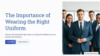Top Reasons Why Wearing the Right Uniform Is Important
