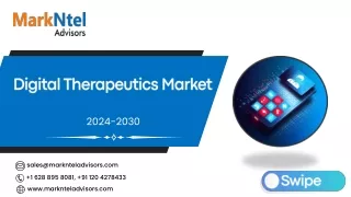 Global Digital Therapeutics Market Research Report Forecast (2024-2030)