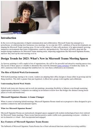 “Design Trends for 2023: What’s New in Microsoft Teams Meeting Spaces”