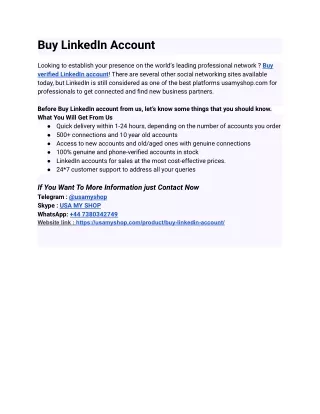 Incredibly Useful Buy LinkedIn Account For Businesses
