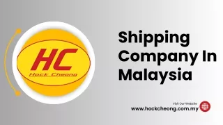 Shipping Company In Malaysia