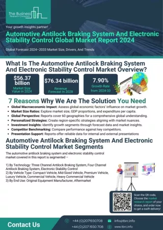 Automotive Antilock Braking System And Electronic Stability Control Market Report 2024