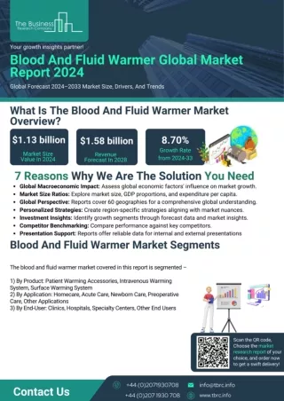 Blood And Fluid Warmer Market Report 2024 - Growth and Revenue Trends