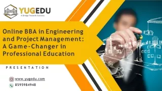 Online BBA in Engineering and Project Management: Yugedu Online
