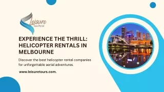 helicopter ride Melbourne
