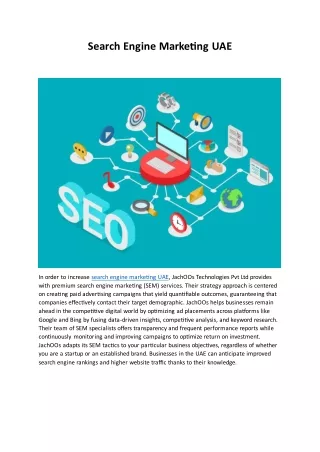 Search Engine Marketing UAE