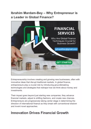 Global Finance Leadership Redefined: Ibrahim Mardam-Bey’s Journey