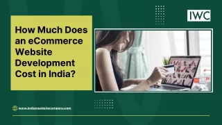 How Much Does an eCommerce Website Development Cost in India