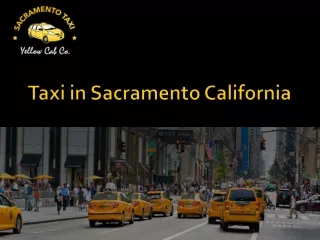 Taxi in Sacramento California