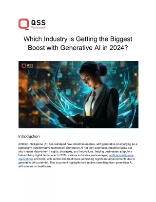 Which Industry is Getting the Biggest Boost with Generative AI in 2024