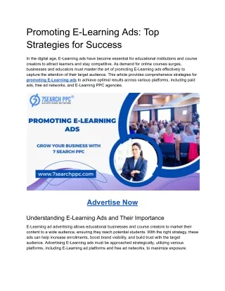 Promoting E-Learning Ads_ Top Strategies for Success