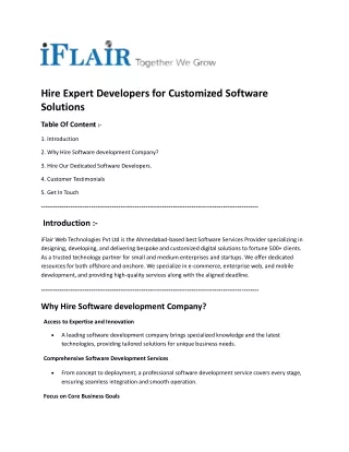 How to Choose the Perfect Software Development Service for Your Business