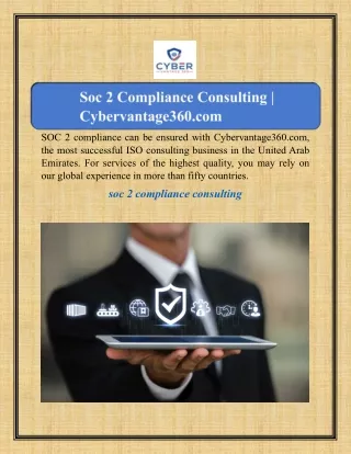 Soc 2 Compliance Consulting | Cybervantage360.com