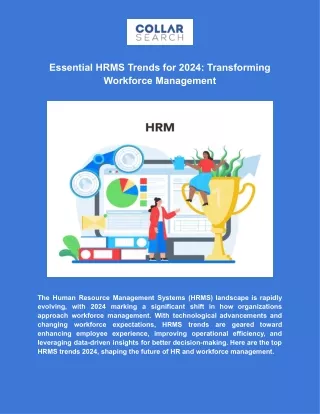 Essential HRMS Trends for 2024 Transforming Workforce Management