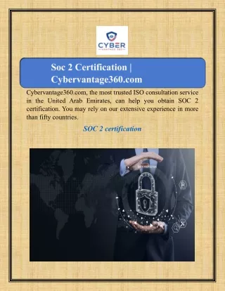 Soc 2 Certification | Cybervantage360.com
