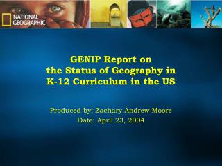 GENIP Report on the Status of Geography in K-12 Curriculum in the US