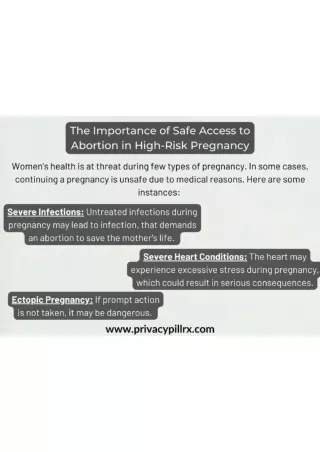 The Importance of Safe Access to Abortion in High-Risk Pregnancy