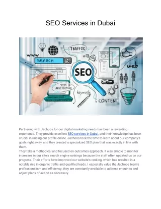 SEO Services in Dubai