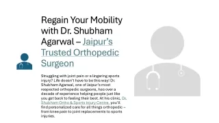 orthopedic specialist in jaipur
