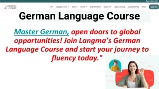 German Language Course