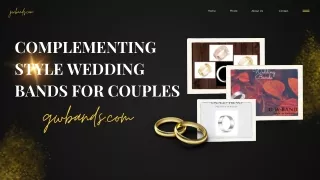 Complementing Style Wedding Bands for Couples