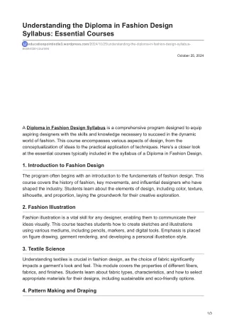 educationpointindia3.wordpress.com-Understanding the Diploma in Fashion Design Syllabus EssentialnbspCourses