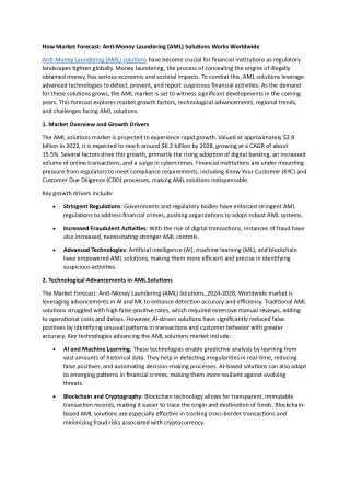 Combatting Financial Crime: How AML Solutions are Transforming Regulatory Compli