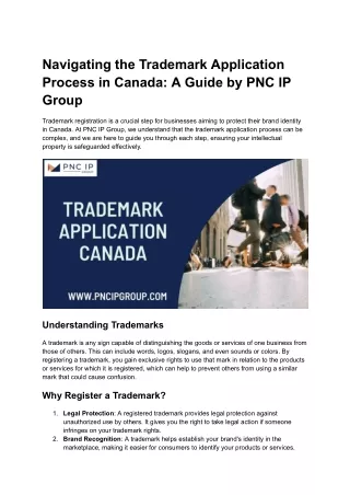 Simplifying the Trademark Application Process in Canada