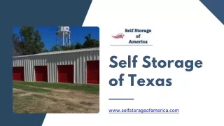 Self Storage of Texas - selfstorageofamerica.com