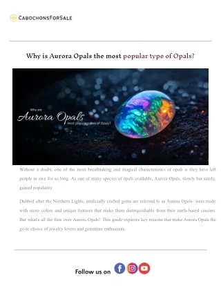 Why is Aurora Opals the most popular type of Opals_.docx