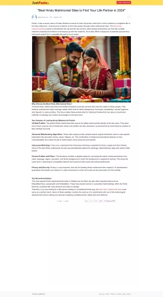 "Best Hindu Matrimonial Sites to Find Your Life Partner in 2024"