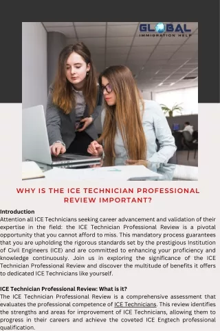 Why is the ICE Technician Professional Review Important