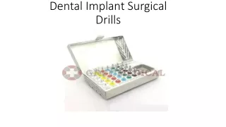 Dental Implant Surgical Drills