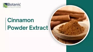 Cinnamon powder extract