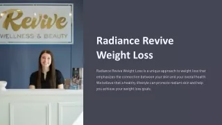 Radiance Revive Weight Loss