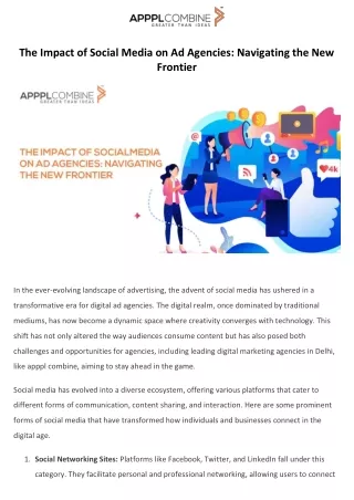 The Impact of Social Media on Ad Agencies Navigating the New Frontier