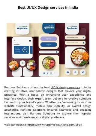 Best UIUX Design services in India