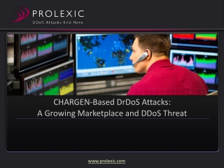 CHARGEN-Based DrDoS Attacks: A Growing Marketplace and DDoS