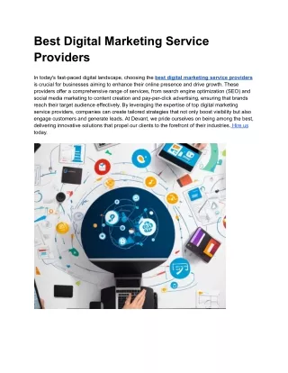 Best Digital Marketing Service Providers