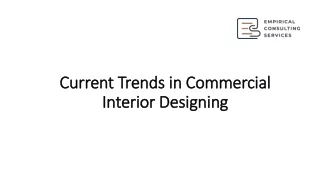 Current Trends in Commercial Interior Designing