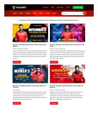 Women's T20 World Cup 2024 match predictions