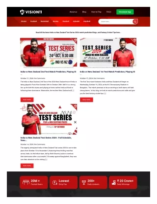 India vs New Zealand Test Series 2024 match predictions