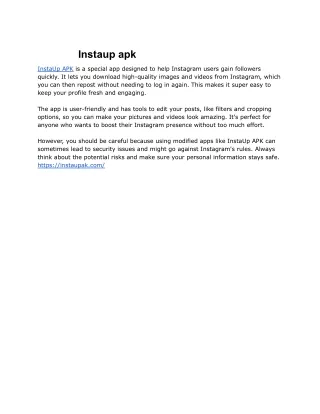 Instaup apk