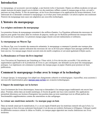 “Comment le marquepage évolue avec le temps et la technologie”