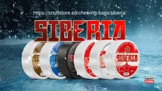 Was Sind die Vorteile von Siberia Snus?